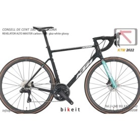 KTM Revelator Alto Master carbon mate (glaz + blanco brillante) 2022