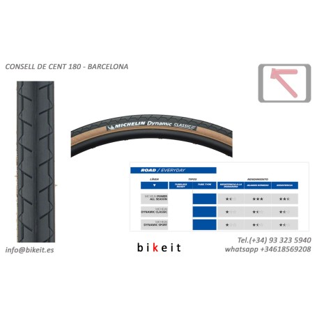 Cubierta Michelin Dynamic Classic 700c